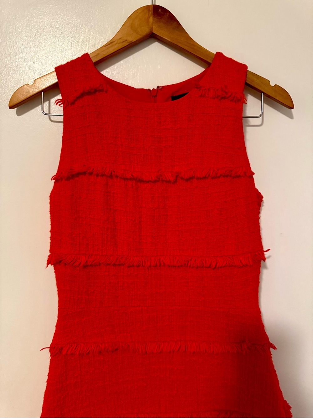 J.Crew Tweed Sheath Fringe Cocktail Dress Size 2 - Picture 4 of 10